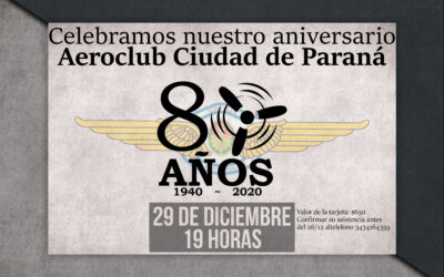 Celebramos los 80 años de nuestro Aeroclub.