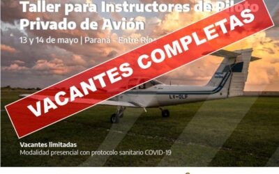 Somos sede del Taller de Estandarización para IIVV PPA, que dictarán Inspectores Gubernamentales de ANAC, en nuestra escuela de Vuelo.